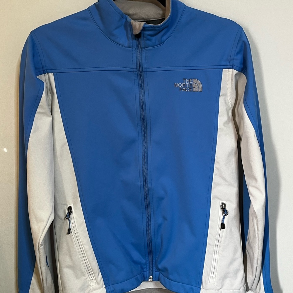 The North Face Two-Tone Blue and White Jacket Sz Med